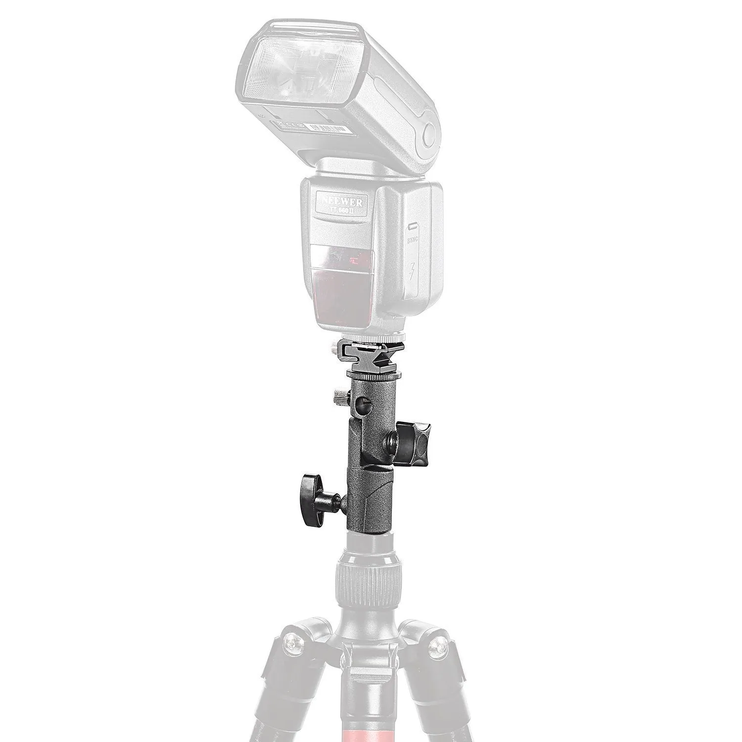 Hot Shoe Umbrella Holder Mount E Type Flash Light Stand Bracket for DSLR Camera black