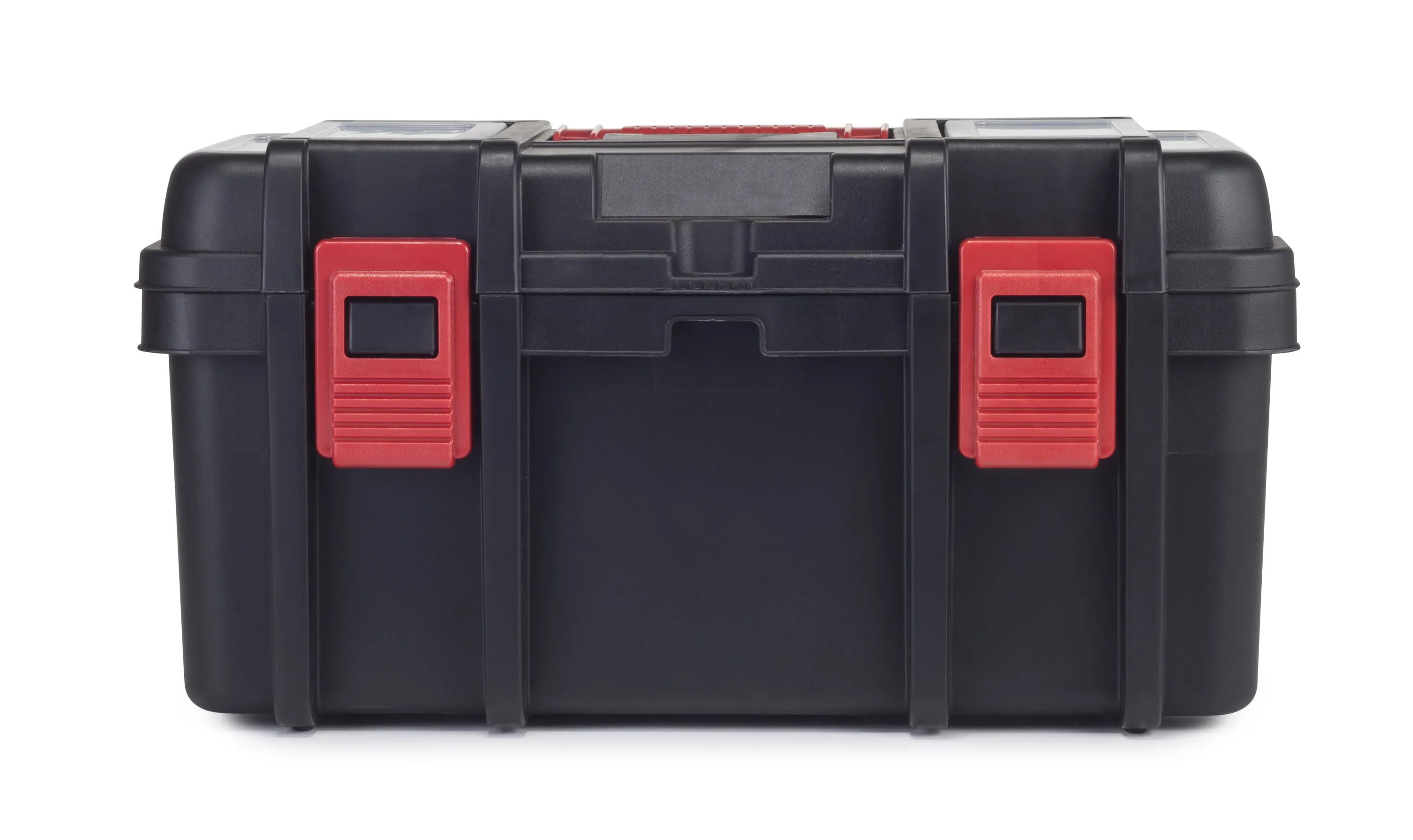 Hyper Tough 16-Inch Toolbox Heavy-Duty Plastic Tool And Hardware Storage Black