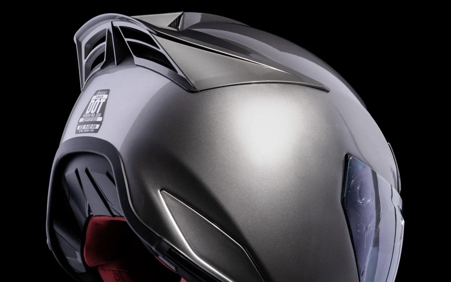 Icon Domain Helmet - Cornelius - Silver