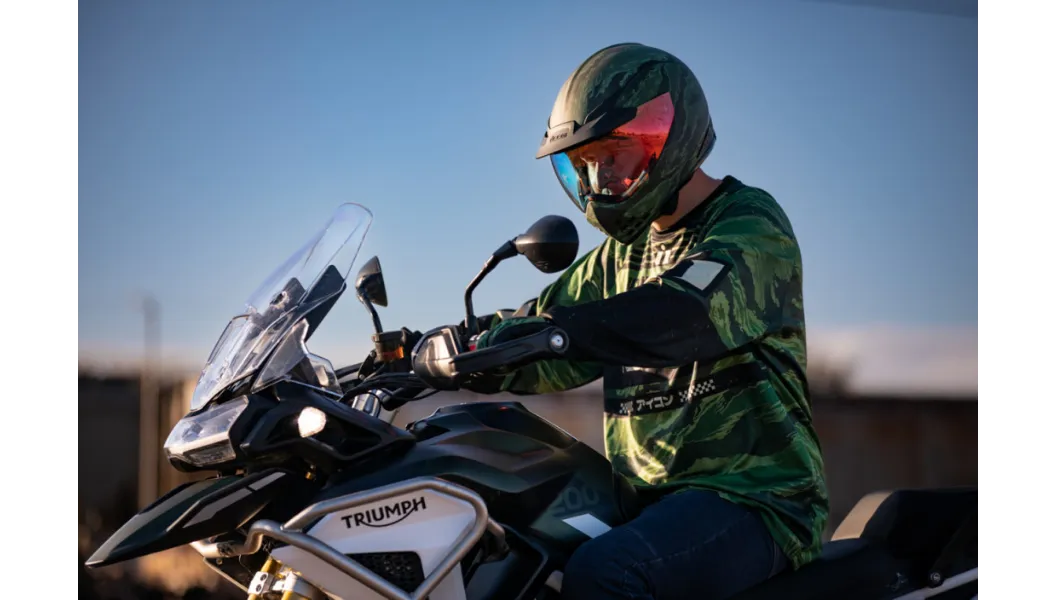 Icon Domain Helmet - Tiger's Blood - Green