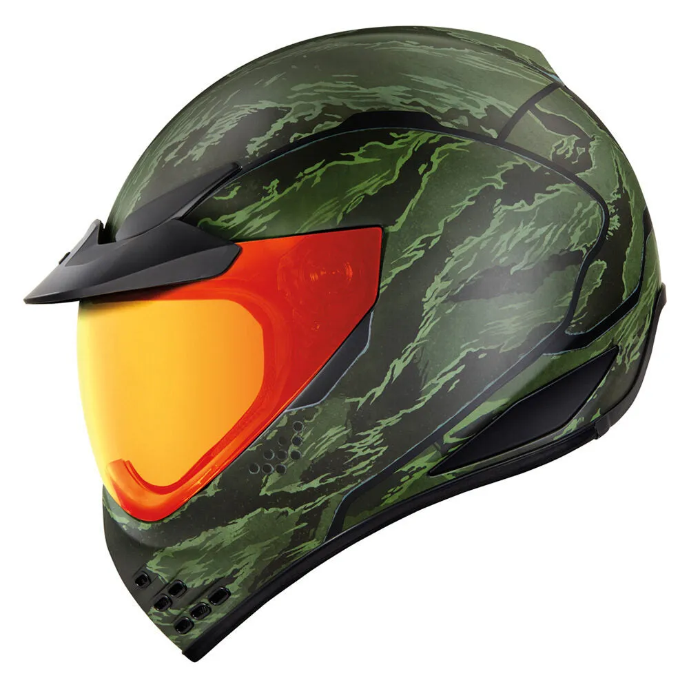 Icon Domain Helmet - Tiger's Blood - Green