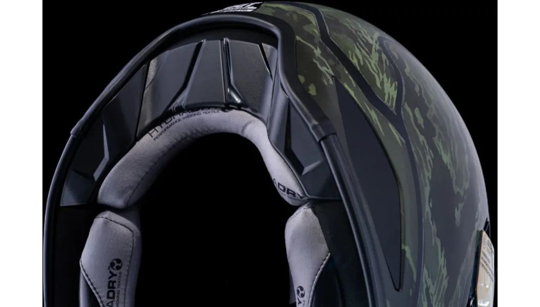 Icon Domain Helmet - Tiger's Blood - Green