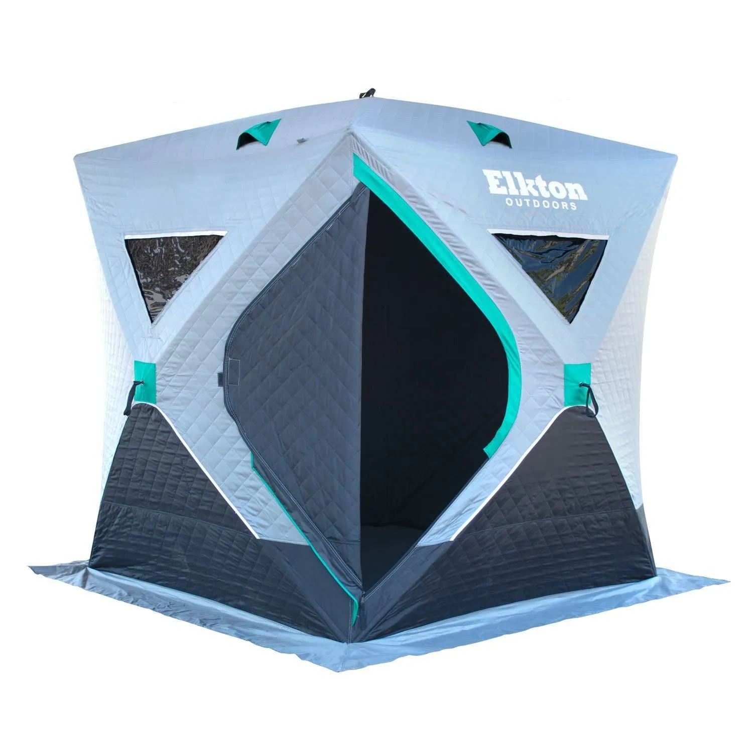 Insulated Premium Portable 3-Person Ice Fishing Tent With Ventilation Windows & Carry Pack