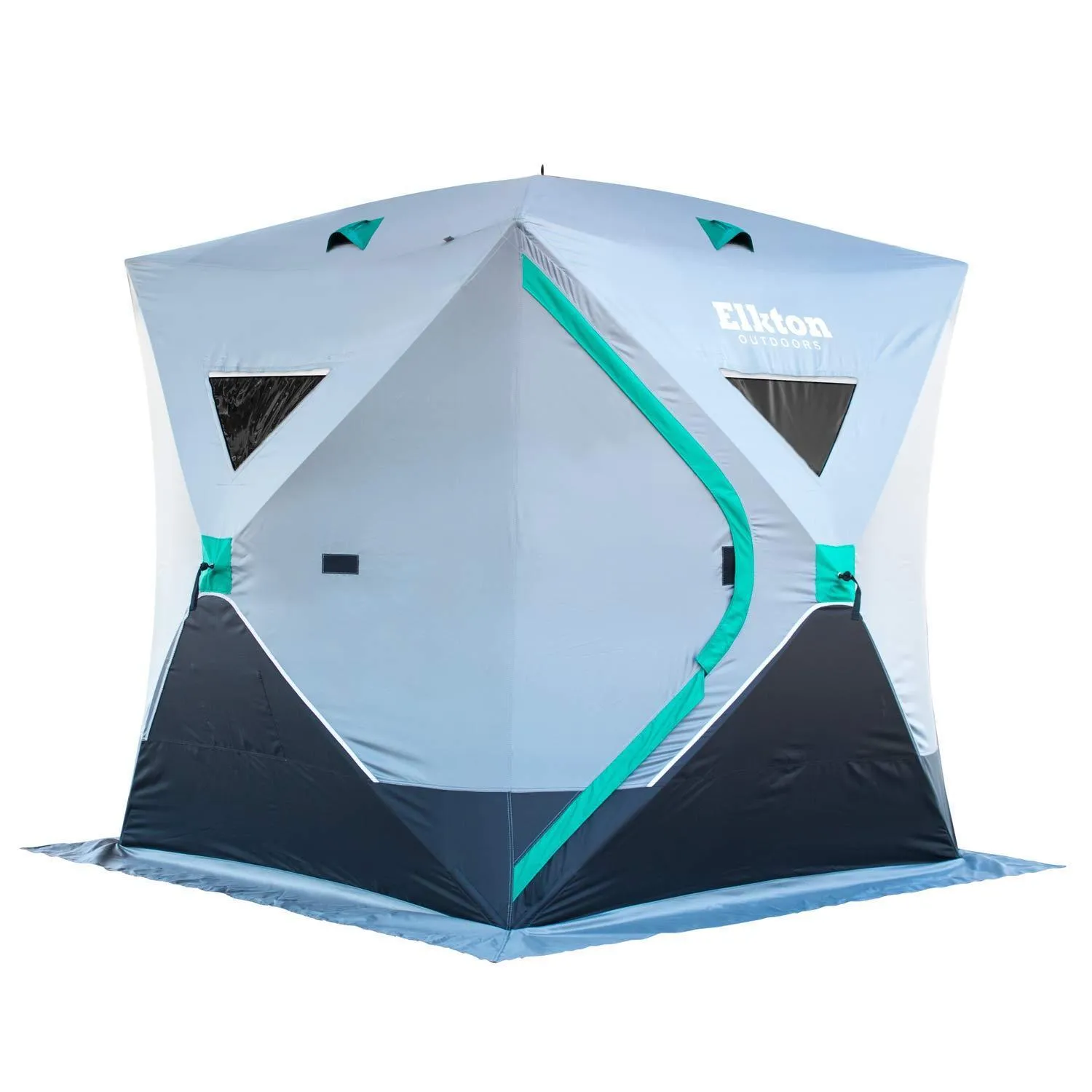 Insulated Premium Portable 3-Person Ice Fishing Tent With Ventilation Windows & Carry Pack