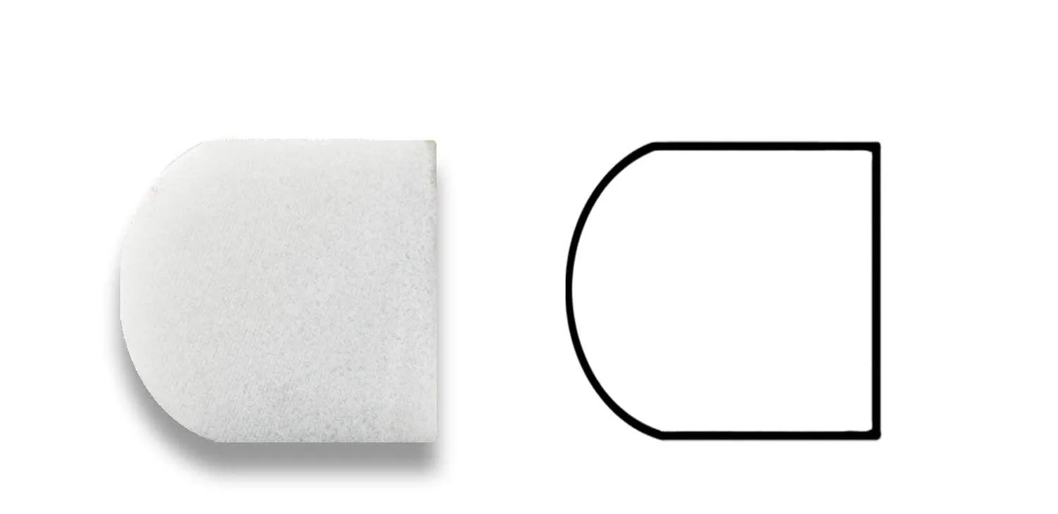 Italian Carrara White Marble Honed 3/4 X 12 Bullnose Liner Trim - 4" Sample