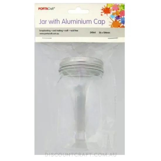 Jar with Aluminium Cap 240ml 56x104mm