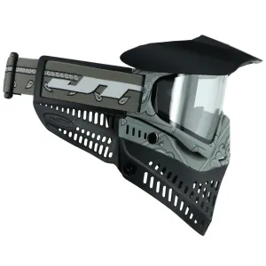 JT Bandana Series Proflex Paintball Mask - Gray w/ Clear and Smoke Thermal Lens