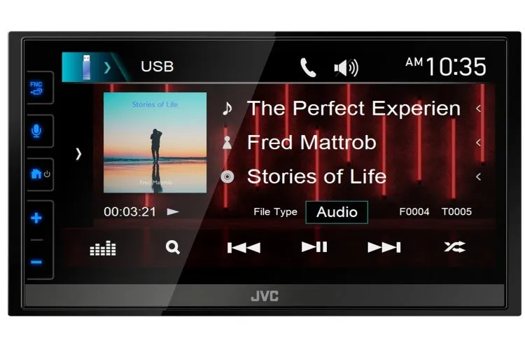 JVC KW-M785BW 6.8" Wireless Apple CarPlay Android Auto Receiver