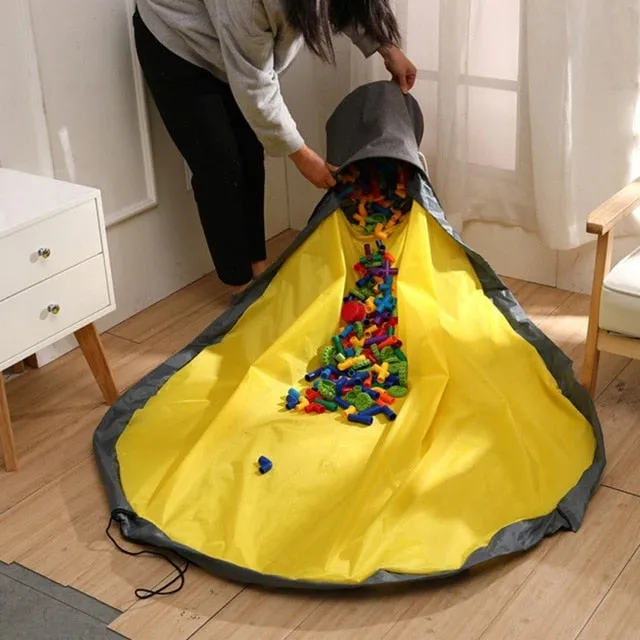 Kids Portable Toy Storage Bag and Play Mat