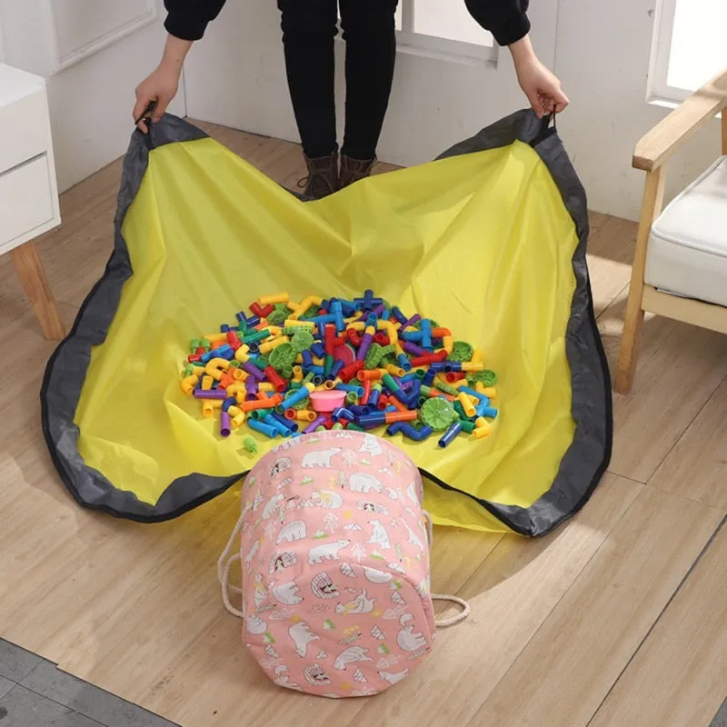 Kids Portable Toy Storage Bag and Play Mat