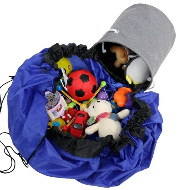 Kids Portable Toy Storage Bag and Play Mat
