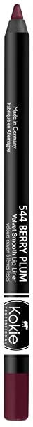 Kokie Cosmetics Velvet Smooth Pvc Lip Liner, Berry Plum, 0.042 Ounce