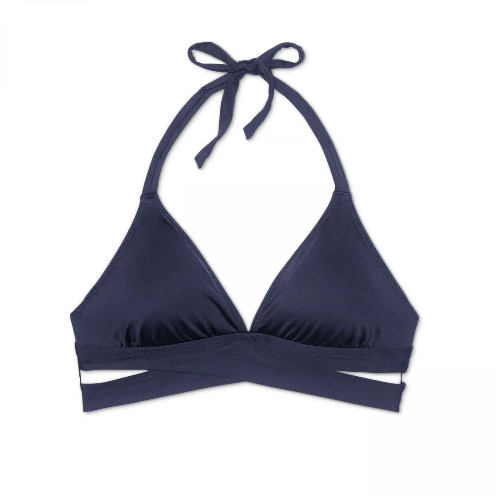 Kona Sol Women's Faux Wrap Halter Bikini Top