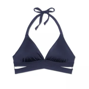 Kona Sol Women's Faux Wrap Halter Bikini Top