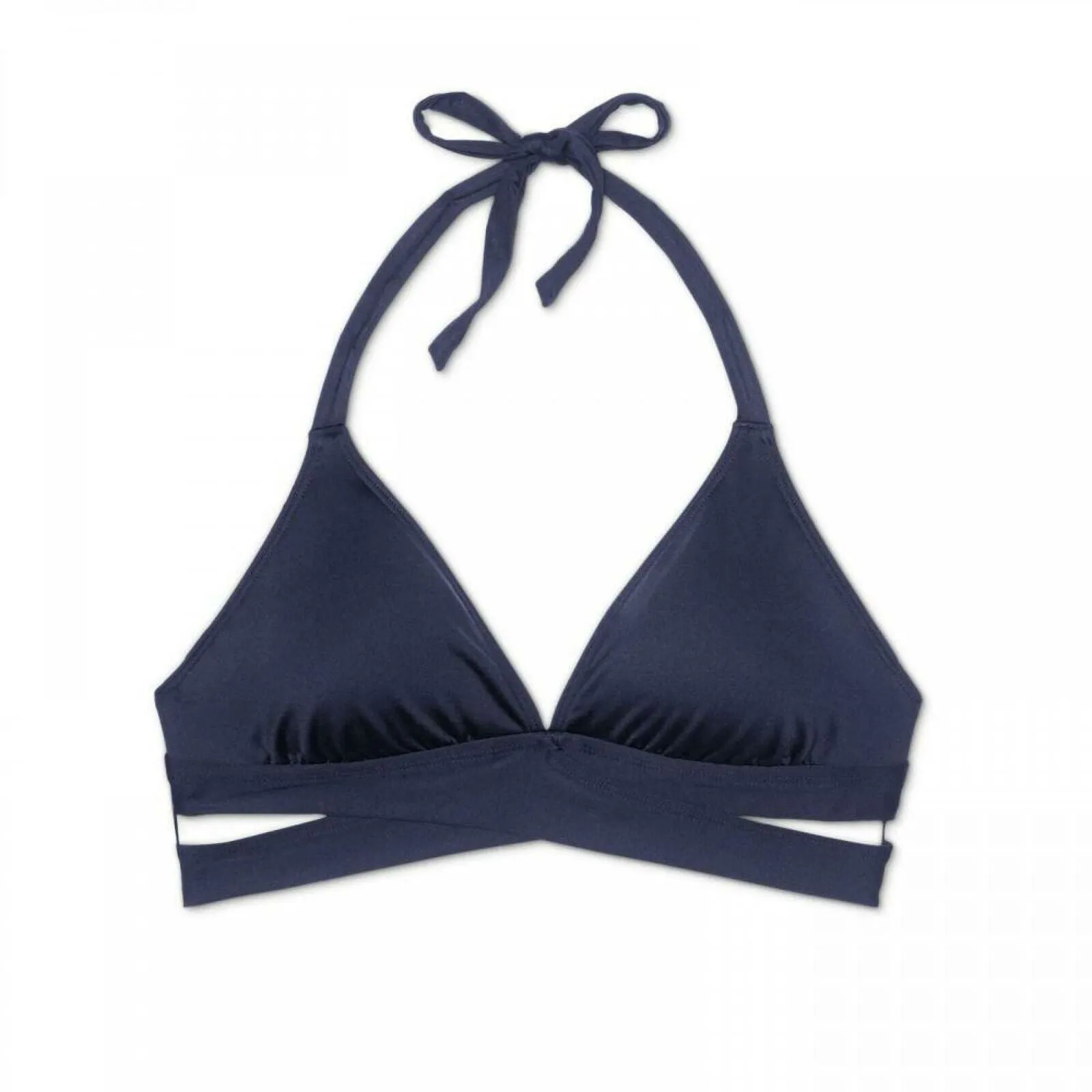 Kona Sol Women's Faux Wrap Halter Bikini Top