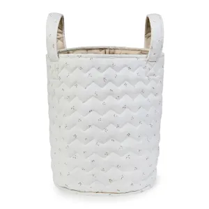 Large Quilted Reversible Storage Basket (Nettle Scatter)