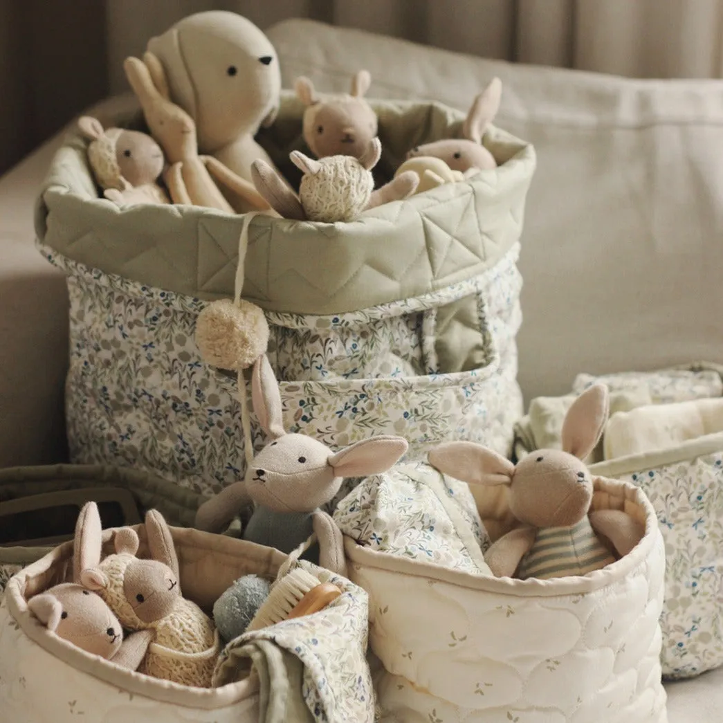 Large Quilted Reversible Storage Basket (Riverbank)