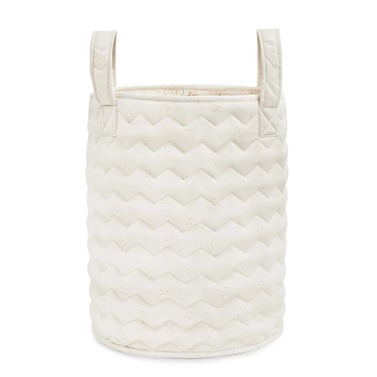 Large Quilted Reversible Storage Basket (Wild Chamomile)