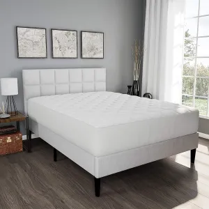 Lavish Home Padded Mattress Cover-100% Cotton Twin XL Overstuffed Bed Protector Topper for Allergens, Mites-Fitted No Slip Corners, Fits 21" Deep! Retails $85 