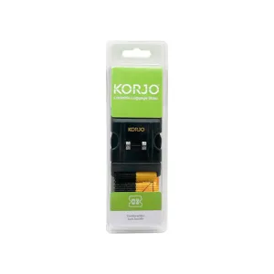 Lockable Luggage Strap (Yellow & Black)