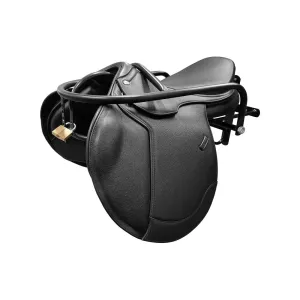 Lockable Saddle Rack Black
