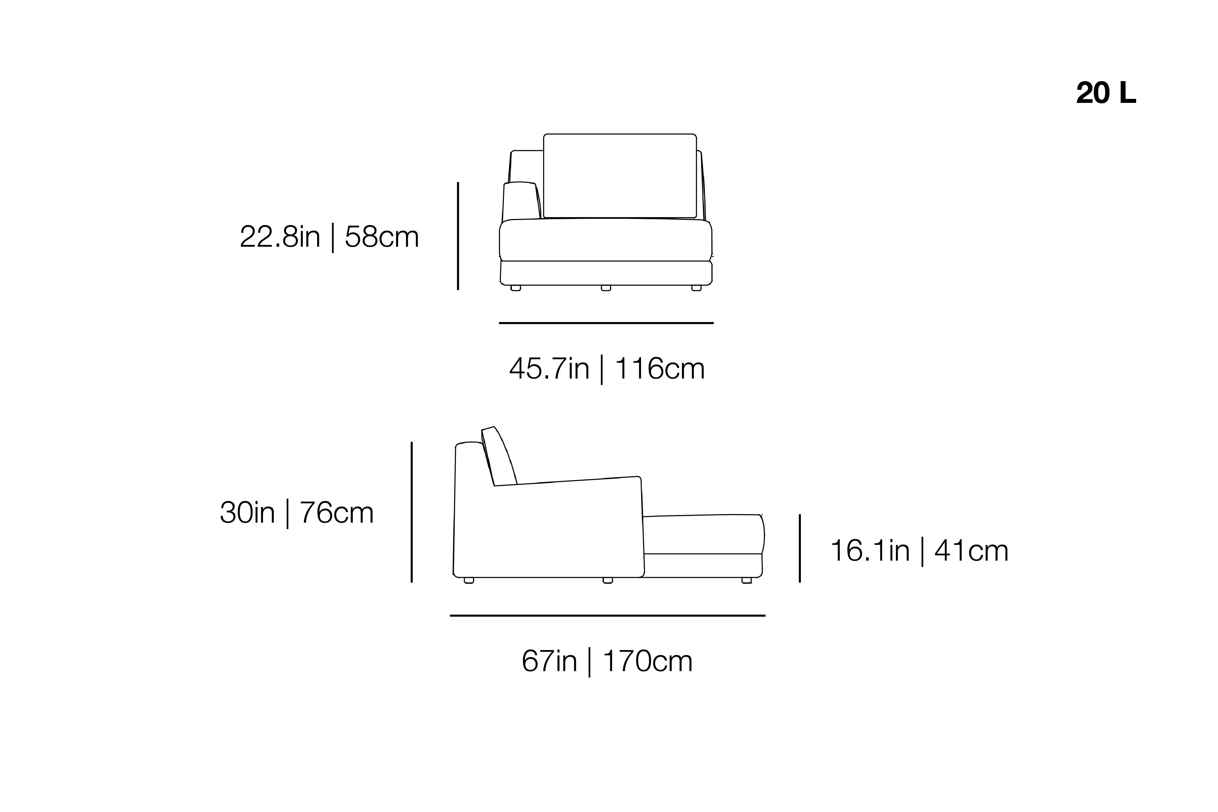 LOLL 20 L/R Dormeuse