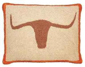 Longhorn Decorative Pillow