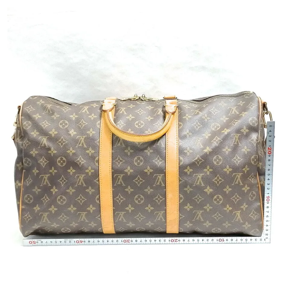 Louis Vuitton Boston Keepall Bandouliere 50 Travel Bag #MNO699