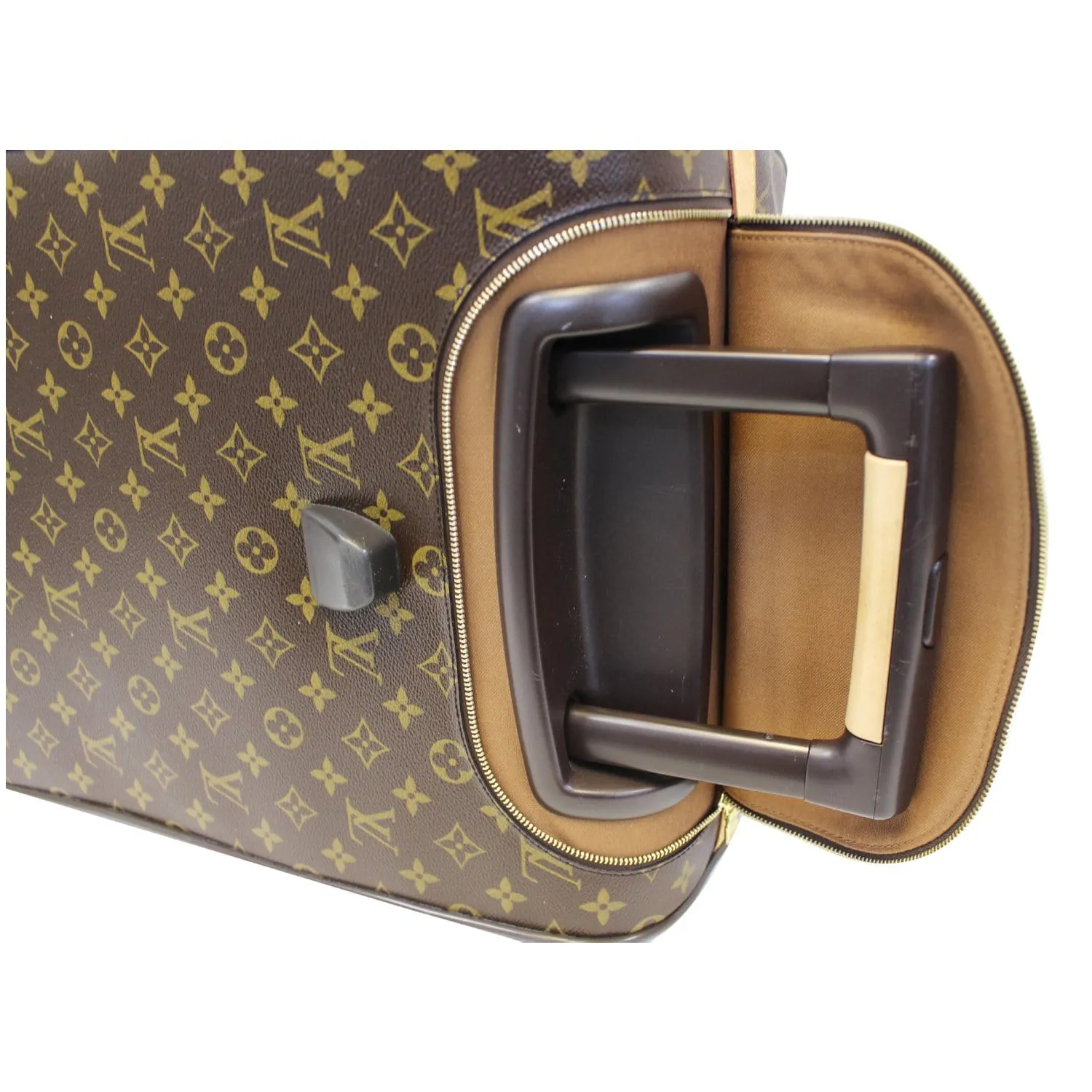 LOUIS VUITTON Eole 60 Monogram Canvas Rolling Luggage Bag Brown