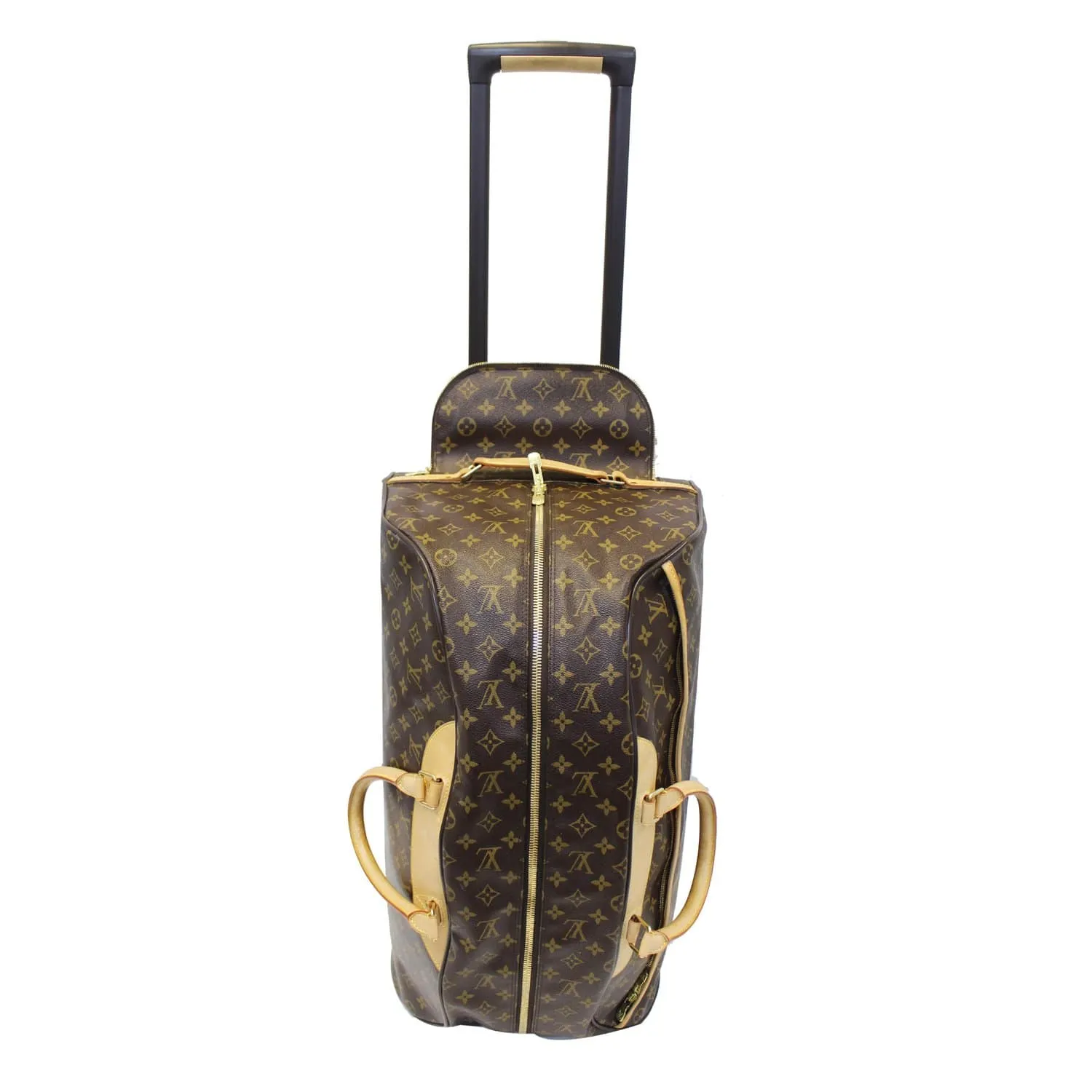 LOUIS VUITTON Eole 60 Monogram Canvas Rolling Luggage Bag Brown