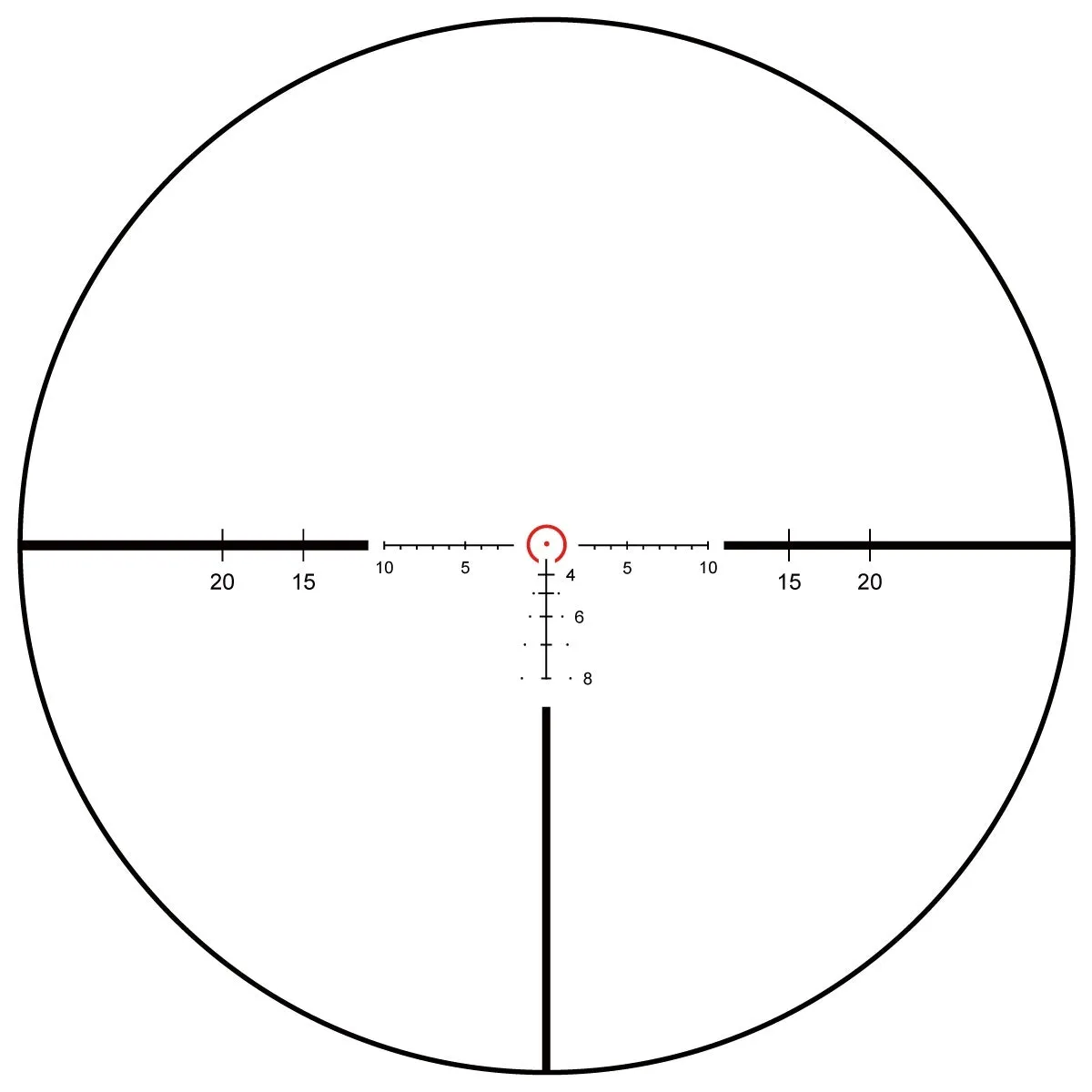 LPVO Riflescope CONTINENTAL X8 1-8x24 ED TACTICAL SFP - Black