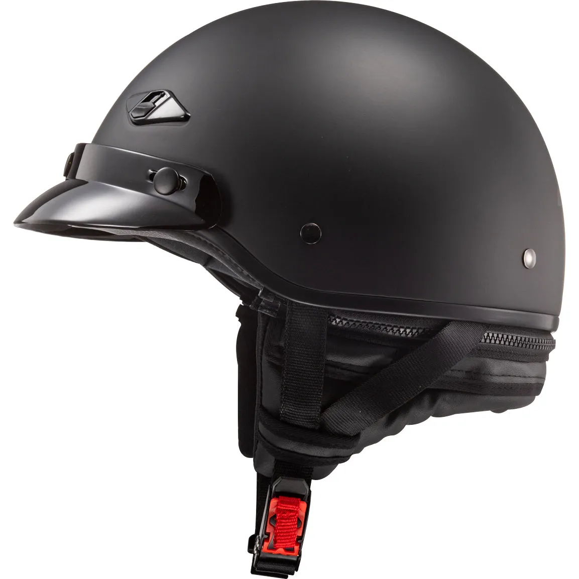 LS2 Helmets Bagger Solid Motorcycle Half Helmet