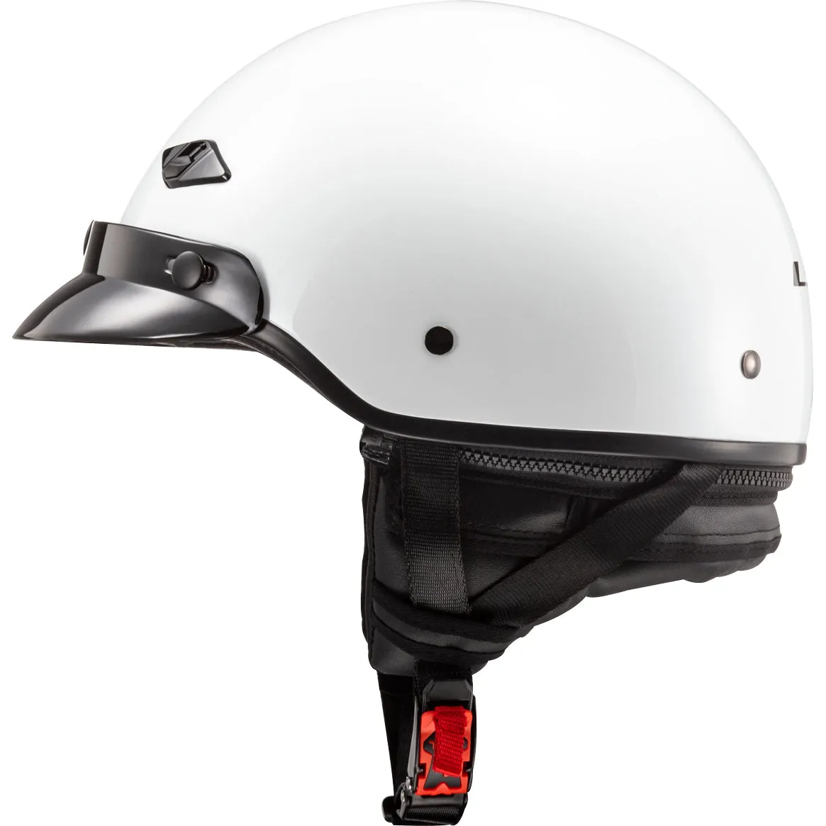 LS2 Helmets Bagger Solid Motorcycle Half Helmet