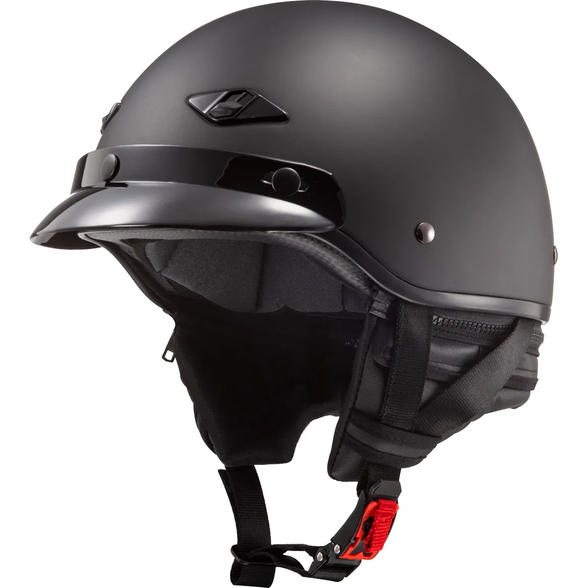 LS2 Helmets Bagger Solid Motorcycle Half Helmet