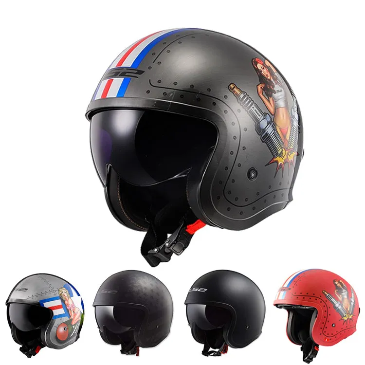 LS2 Helmets Open Face Spitfire Helmet
