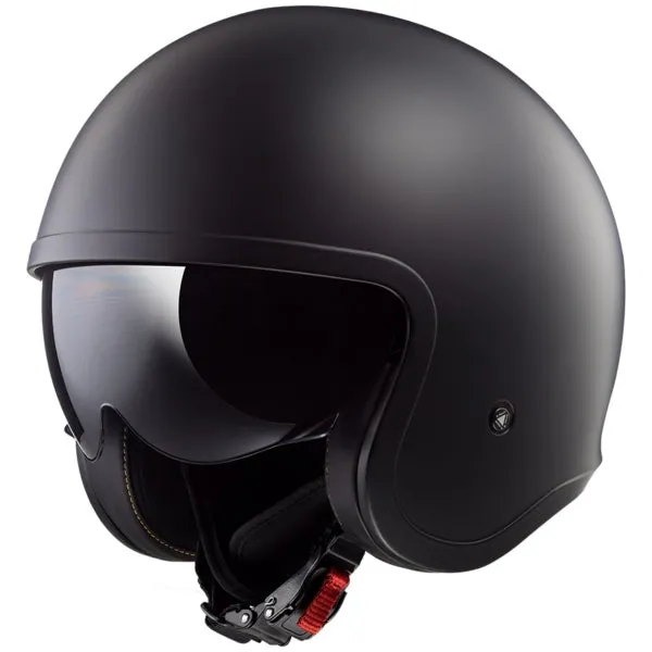 LS2 Spitfire Open-Face Motorcycle Helmet - Solid Matte Black