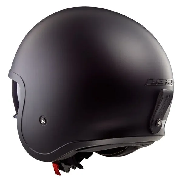 LS2 Spitfire Open-Face Motorcycle Helmet - Solid Matte Black