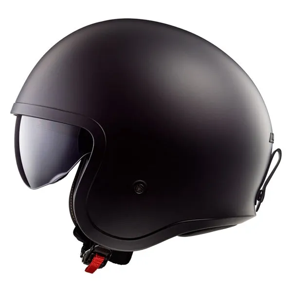 LS2 Spitfire Open-Face Motorcycle Helmet - Solid Matte Black