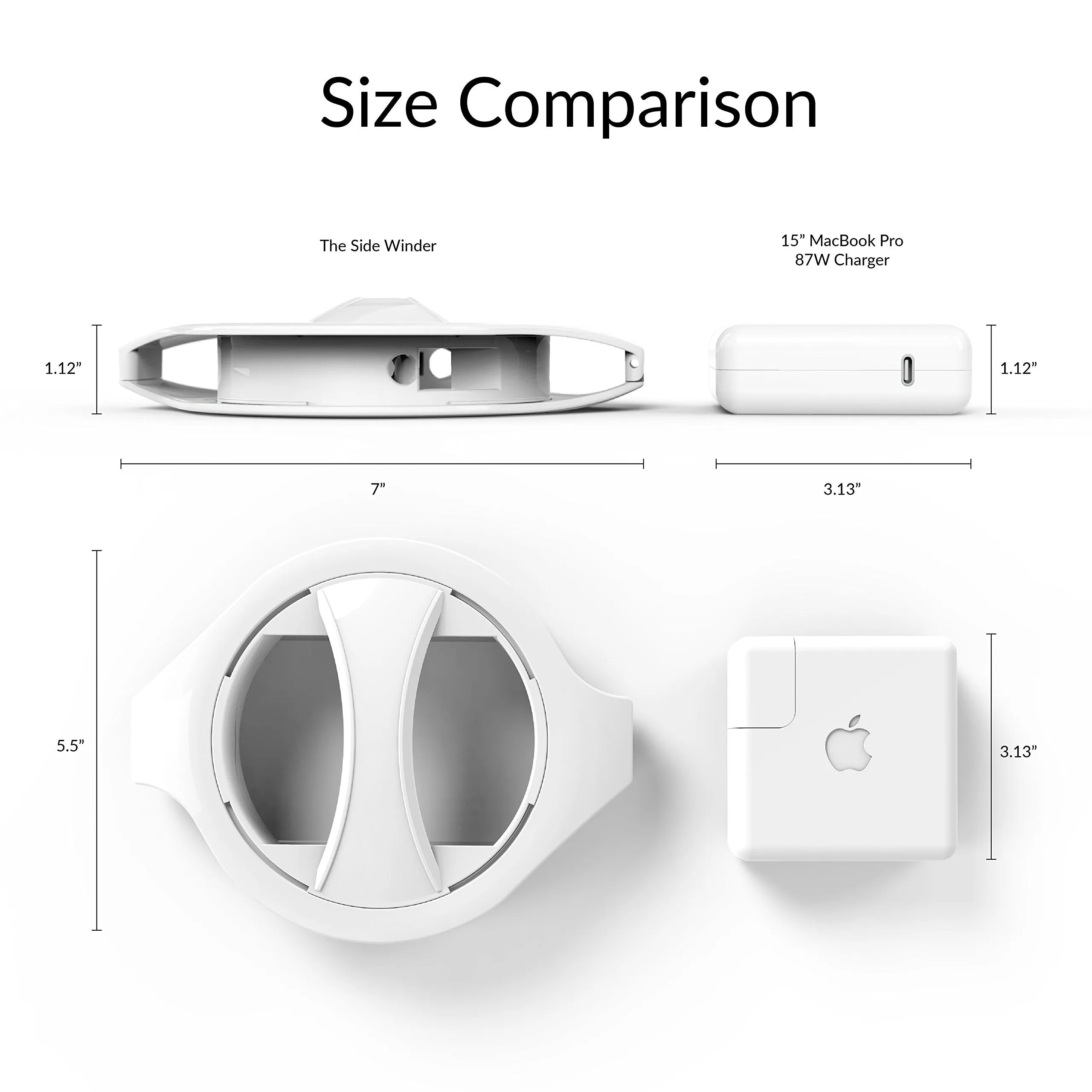 MacBook Charger Organization Side Winder