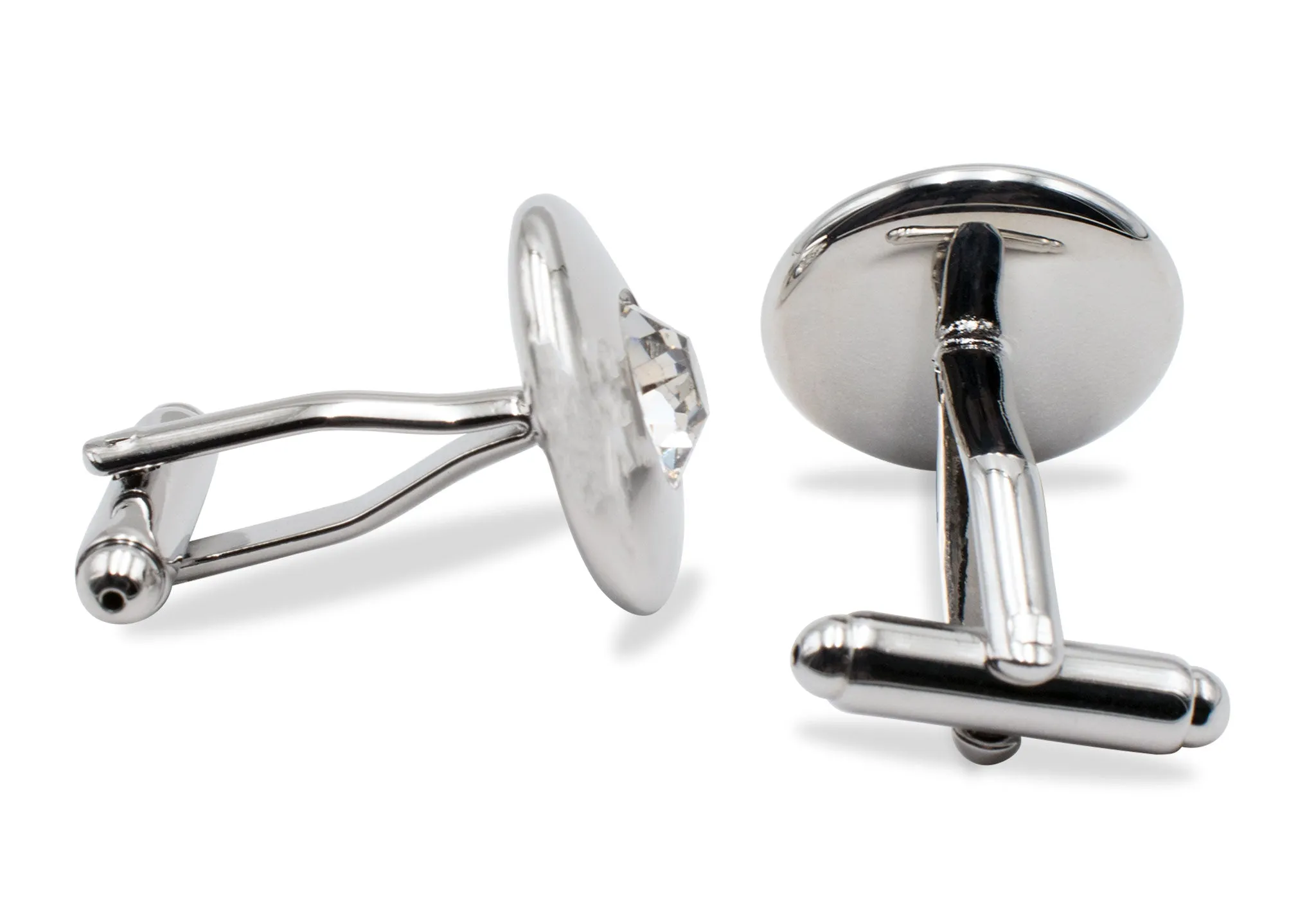 Mamporal Reflective Chrome Cufflink