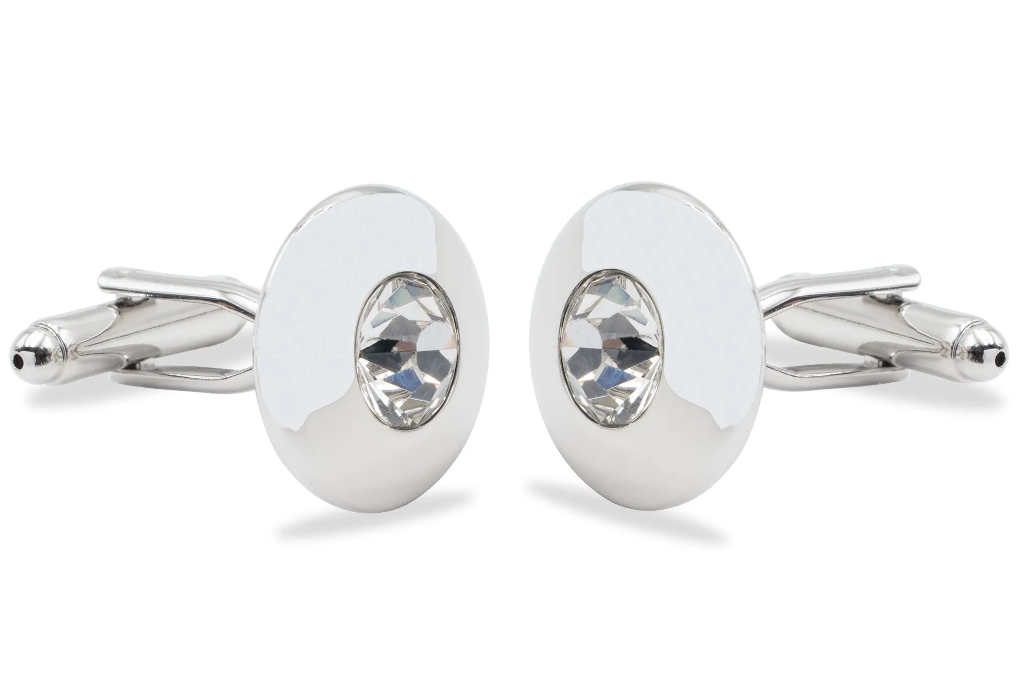 Mamporal Reflective Chrome Cufflink