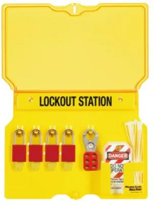 Master Lock® Safety Series Lockout Stations with Key Registration Card, 22in, Unfilled, 20-Lk, 1484B