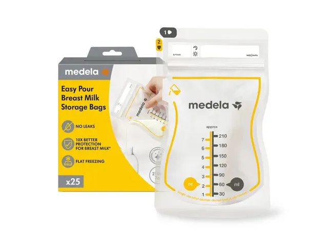Medela Easy Pour Breast Milk Storage Bags (100 ct)