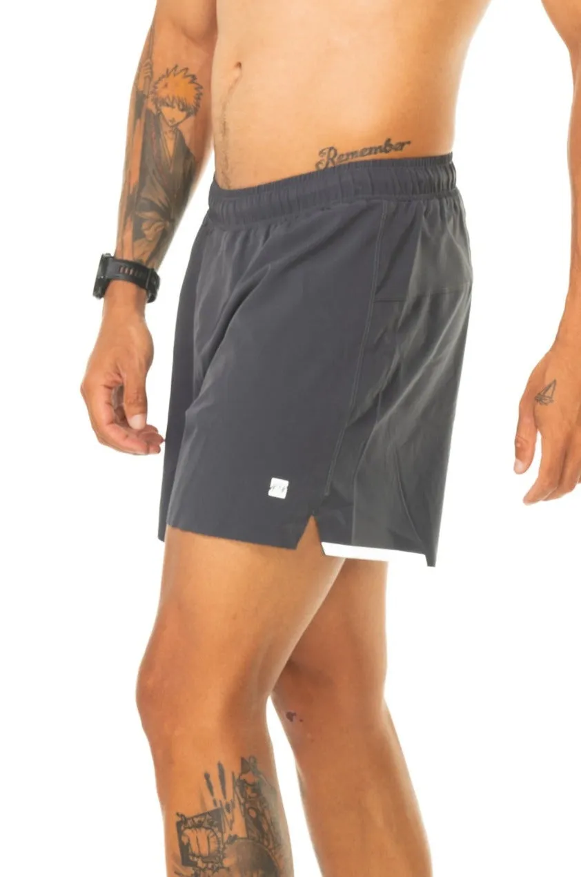Men's Noosa 2.0 Run Short (5")- Charcoal
