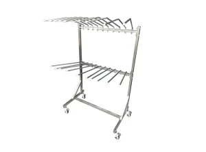 Mobile Valet 2-Tier Apron Rack