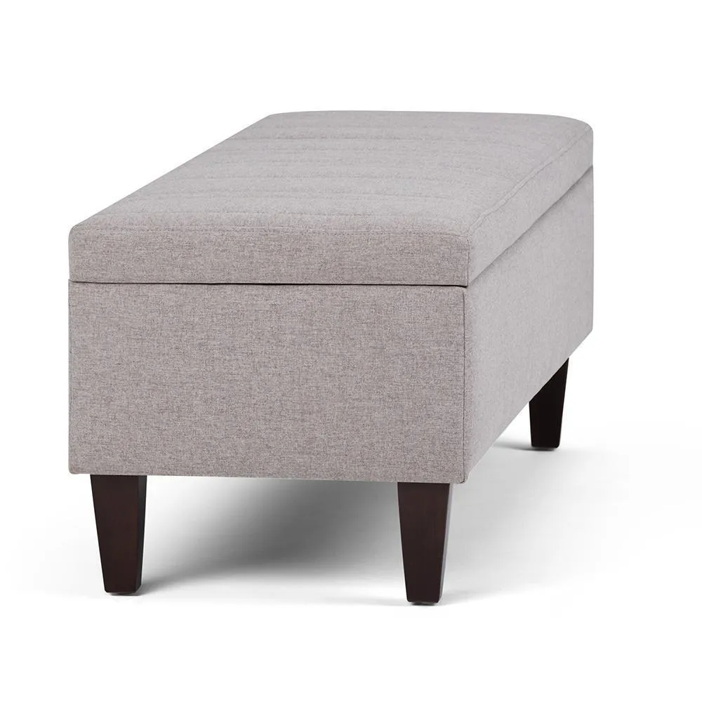Monroe Storage Ottoman in Linen