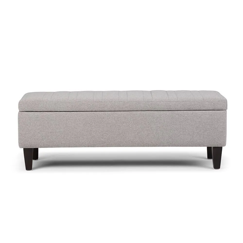 Monroe Storage Ottoman in Linen