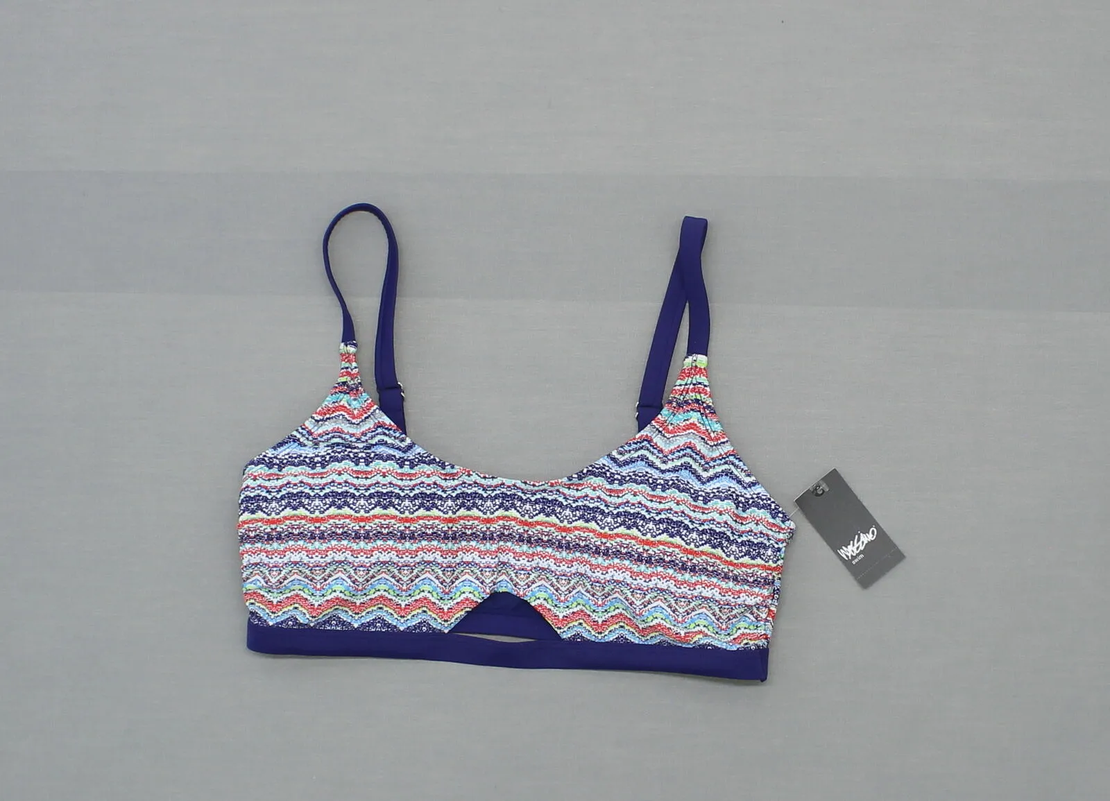 Mossimo Women's Cross Back Bralette Bikini Swim Top Blue XL