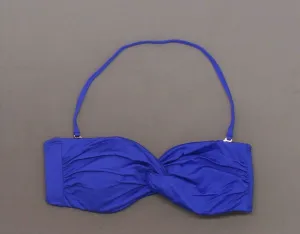 Mossimo Women's Twist Front Bandeau Bikini Top Royal Blue Small