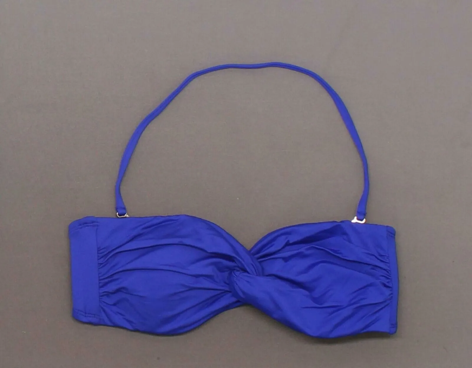Mossimo Women's Twist Front Bandeau Bikini Top Royal Blue Small